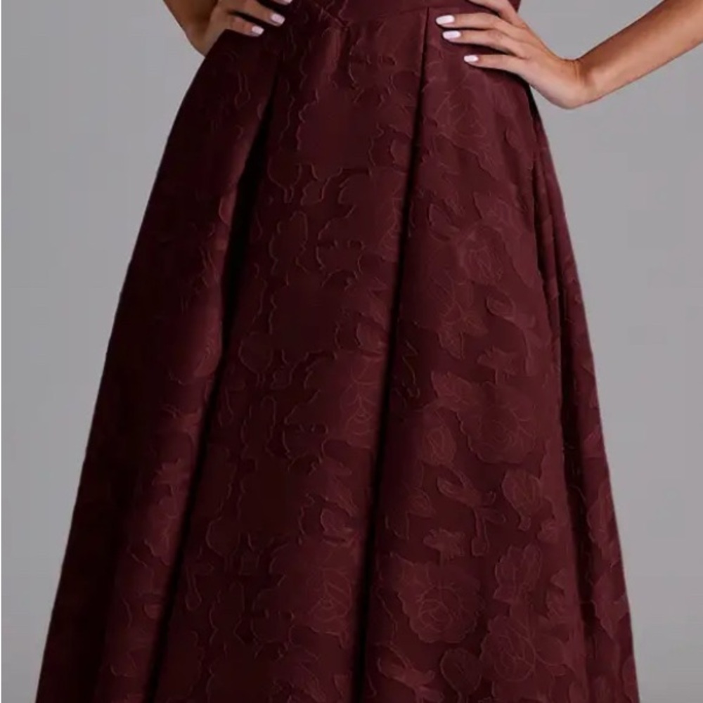 Azazie Amalie A-Line Midi Dress